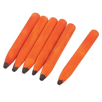 Pack of 6 Small Chewable Pencils Parrot Foot Toys