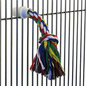 Cotton Rope Parrot Preening Toy - Medium