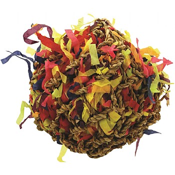 Shreddable Foraging Ball Parrot Toy - Medium