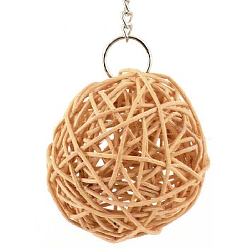 Northern_Parrots Woven Vine Ball on Chain Parrot Toy - Large