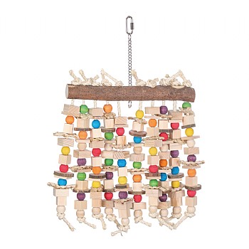 Peek and Play Wood & Rope Parrot Toy