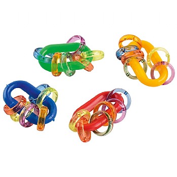 Northern_Parrots Medium Chain Link Rattle Parrot Foot Toys - Pack of 4