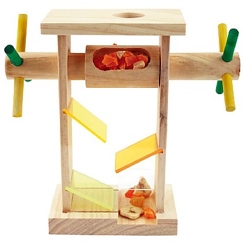 Treat Dispenser Machine Foraging Parrot Toy