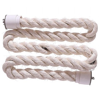 Sisal Rope Zig Zag Parrot Perch - Large