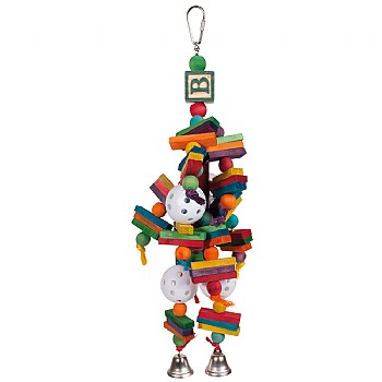 Woodys Wonder Wood and Rope Parrot Toy