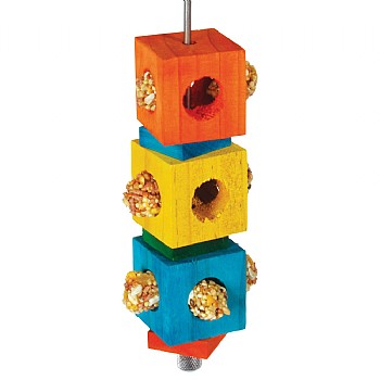 Foraging Cubes Stacker Parrot Toy