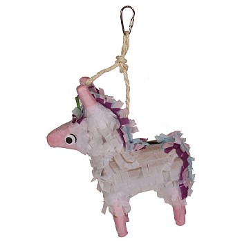 Unicorn Pinata Chewable Foraging Parrot Toy