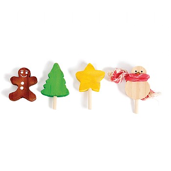 Northern_Parrots Small Festive Lollipop Parrot Foot Toys - Pack of 4