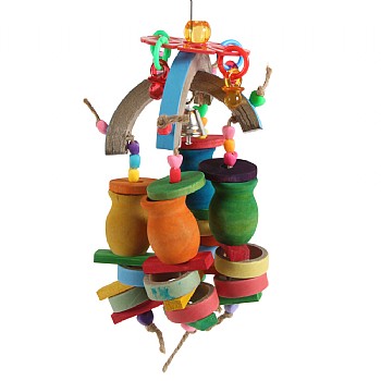 Candle Cups Carousel Chewable Foraging Parrot Toy