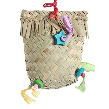 Shredding Pouch Chewable Foraging Parrot Toy Large