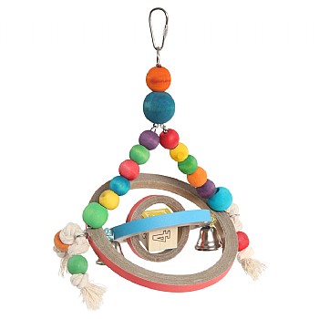 Spin and Swing Bagels Parrot Toy