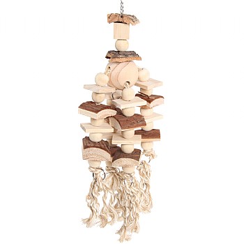 Naturals Wooden Marbles Parrot Toy