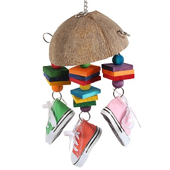 Sneakers Chandelier Parrot Toy
