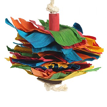 Corn Silk Cascade Parrot Toy - Small