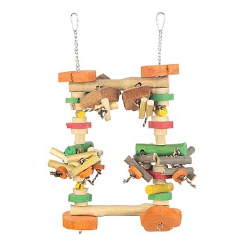 Chew and Swing Activity Parrot Toy Small