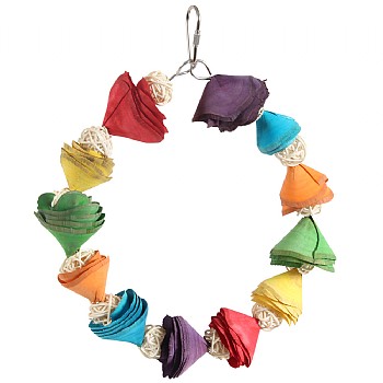 Hawaii Garland Ring Parrot Toy