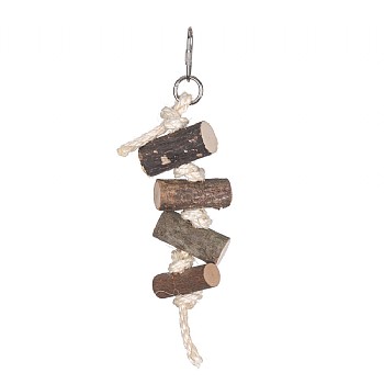 Naturals Log Block Stackers Parrot Toy - Small