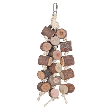 Naturals Wood & Rope Log Cluster Parrot Toy - Large