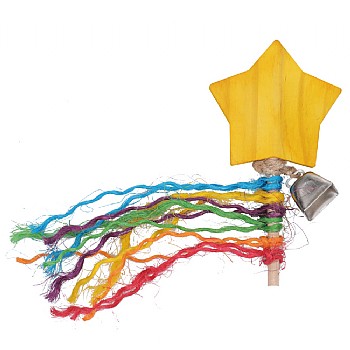 Rainbow Wand Parrot Foot Toy