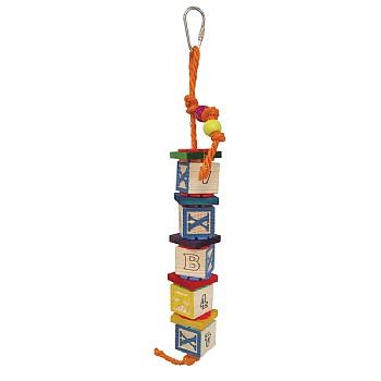 Northern_Parrots ABC Block Stacker Parrot Toy