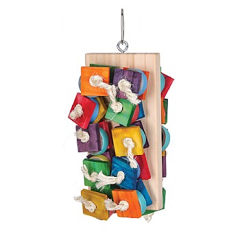 Busy Block Parrot Toy Medium