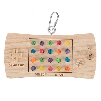 Game Pad Controller Wood and Cork Parrot Toy