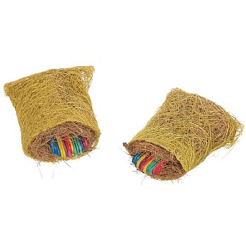 Pack of 2 Popsicle Pouch Foraging Parrot Toy