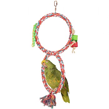 Double Cotton Swinger Parrot Toy Large