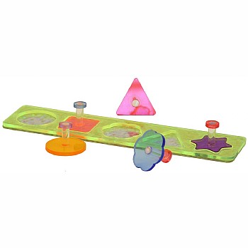 Acrylic Shapes Puzzle Board Parrot Toy - Large