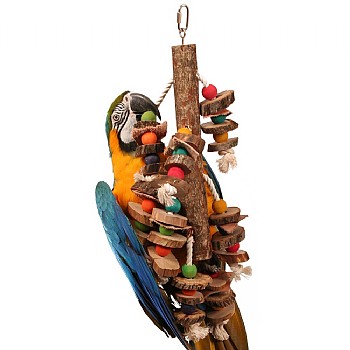 Northern_Parrots Natural Stacker Wooden Parrot Toy