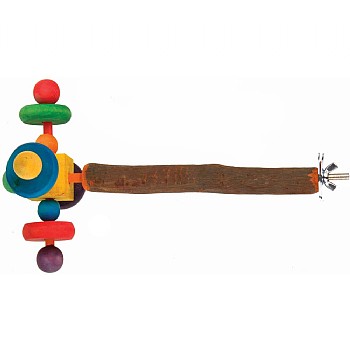 Wooden Twirler Perch Spinning Parrot Toy