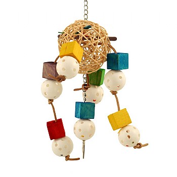 Balls and Blocks Parrot Toy