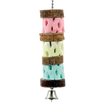 Triple Cactus Slice Mineral Chew Parrot Toy