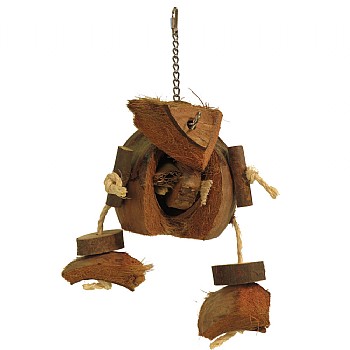 Coco Da Nut - Natural Parrot Toy - Large