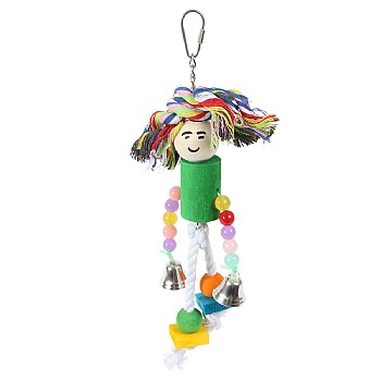Beaky Buddies Lady Wood & Rope Parrot Toy