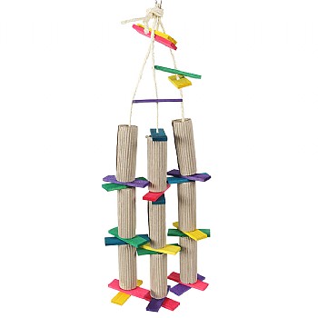 Triple Shredding Tower Parrot Toy