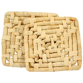 Natural Maize Mat Chewable Toy for Parrots Pack of 2