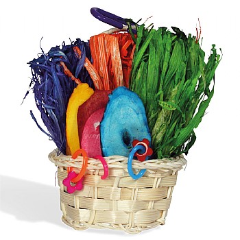 Mini Foraging Basket Parrot Toy