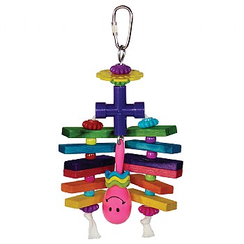 Rainbow Rattler Chewable Small Parrot Toy