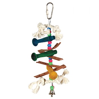 Triple Dowel Stacker Parrot Toy - Mini