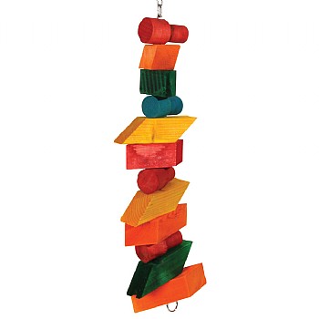 Zoo-Max Block Tower Chunky Wood Parrot Toy