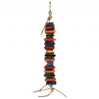 Cookie Stack Wood & Cardboard Parrot Toy - Mini