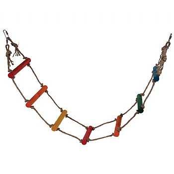 Zoo-Max Jute Rope Ladder Parrot Toy - 4 foot