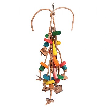 Caterpillar Wood & Rope Parrot Toy