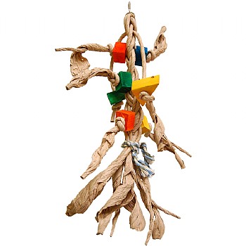 Zig-Zag Paper Rope Shredding Toy - Small