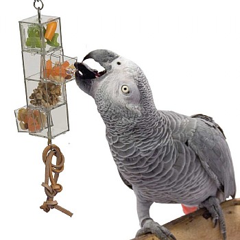 Creative_Foraging Foraging Tower Mentally Stimulating Foraging Parrot Toy