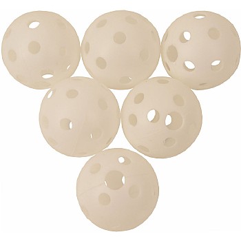 Plastic Wiffle Balls - Parrot Toy Making Parts - Pack of 6