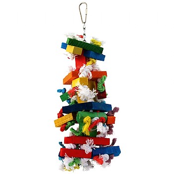 Knots `n Block Parrot Toy - Medium