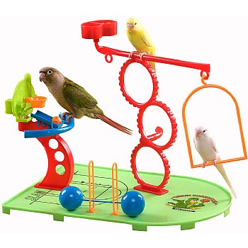 Natures_Instinct Birdie Basketball Gym - Activity Centre for Smaller Parrots