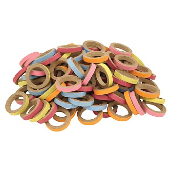 Birdie Bangles Small Chewable Parrot Toy Pack of 100